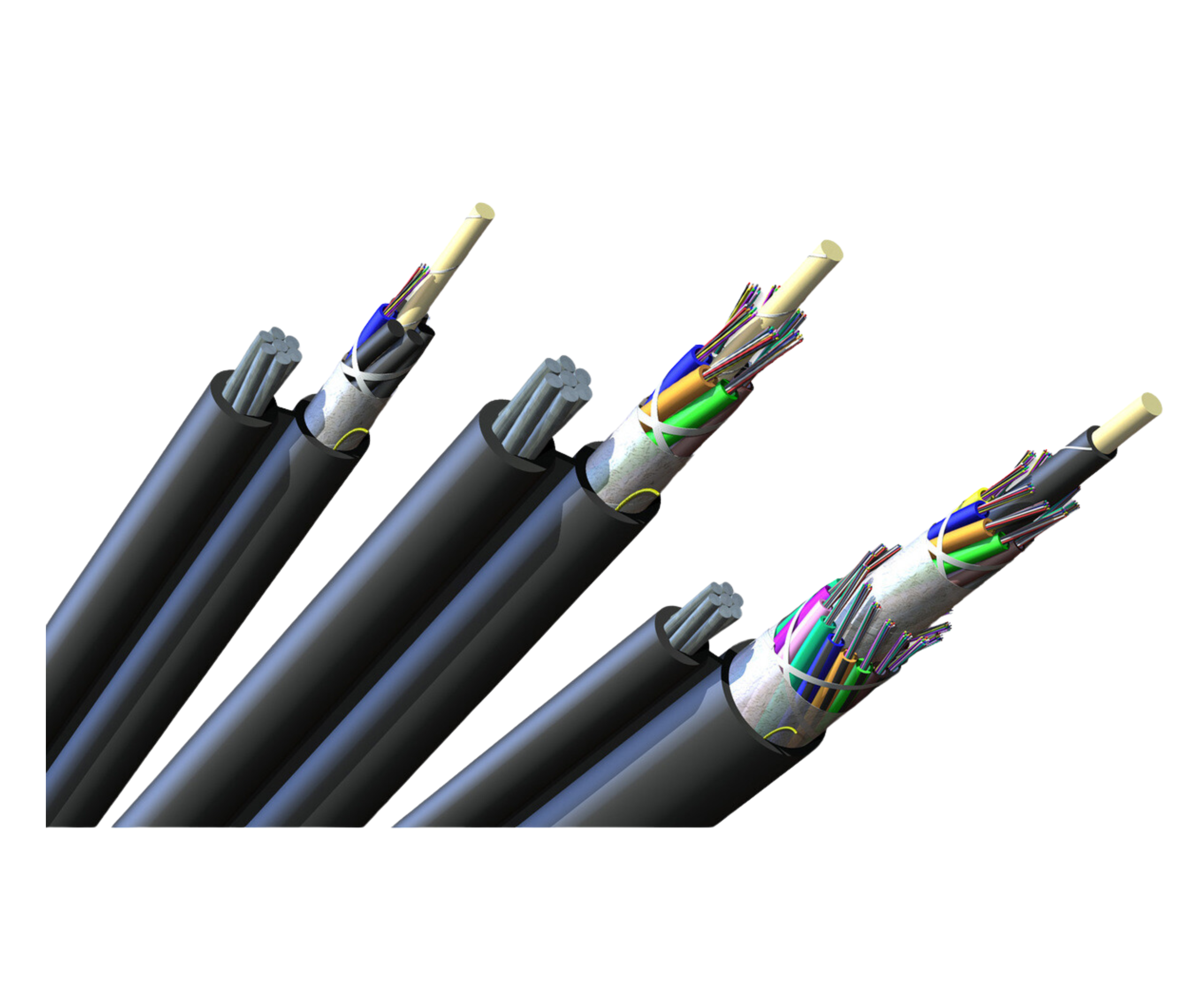 Optical Fiber Cable 12 Core Messenger 181